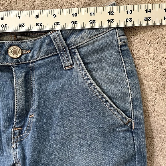 We The Free - Varsity Blues Mid-Rise Slim Boot Cut Flare Jeans Size 24 Western - Picture 14 of 16